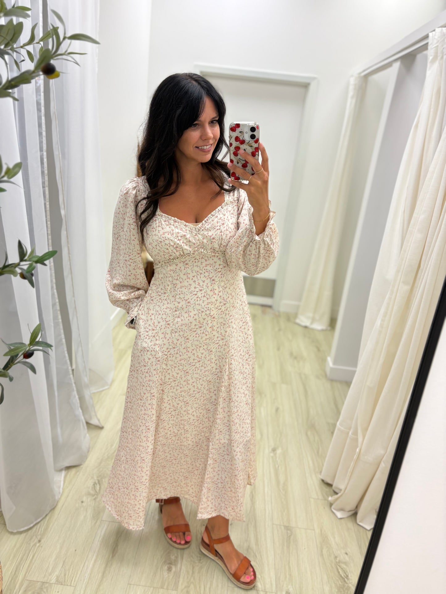 Sweetheart Floral Maxi Dress