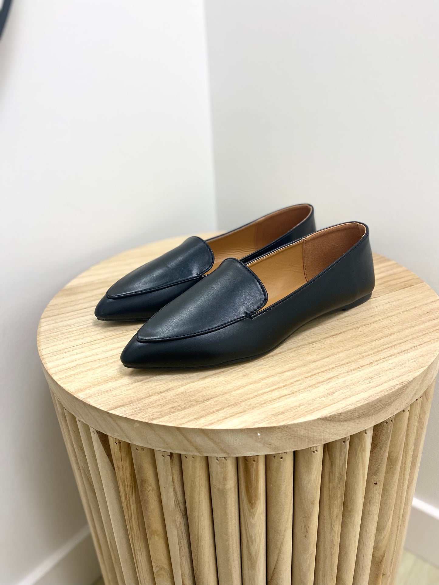 Black Pointy Toe Loafers