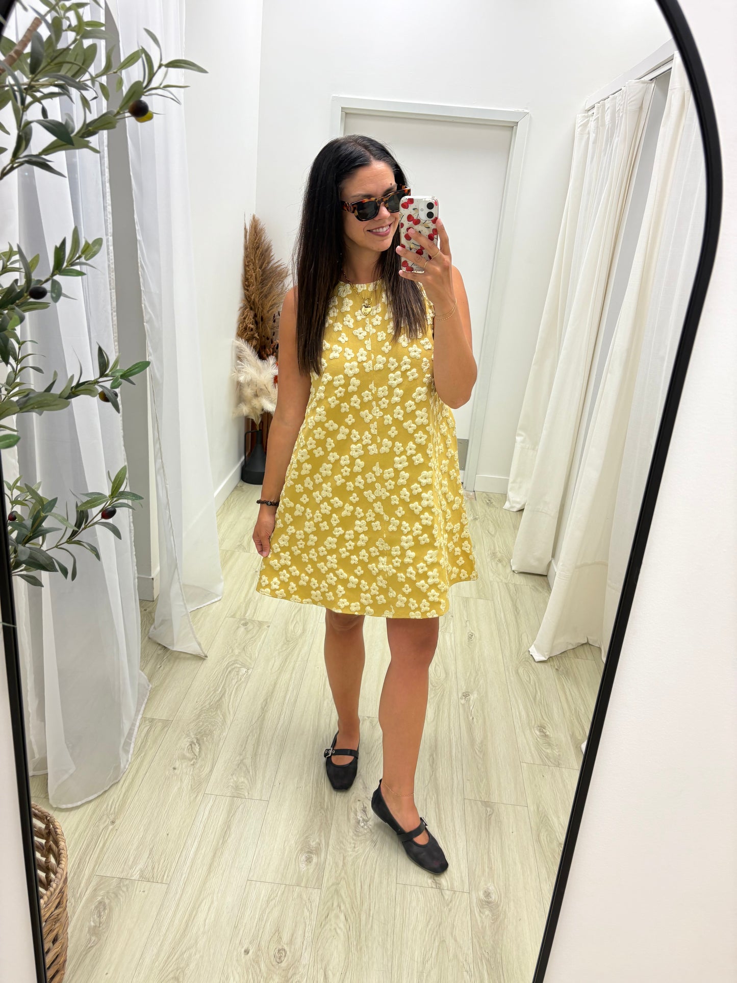 Floral Swing Hem Mini