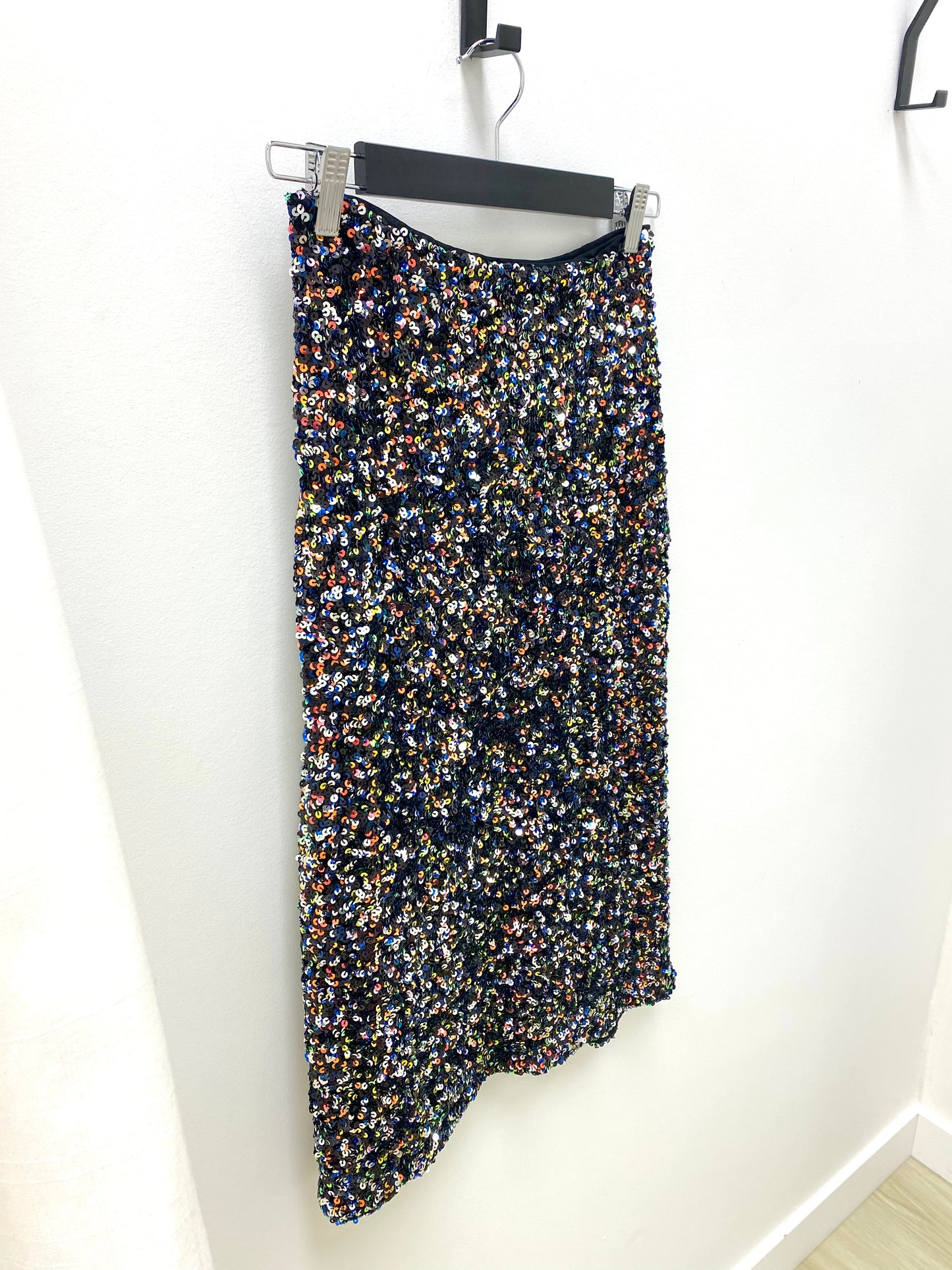 Midnight Sequins Midi Skirt