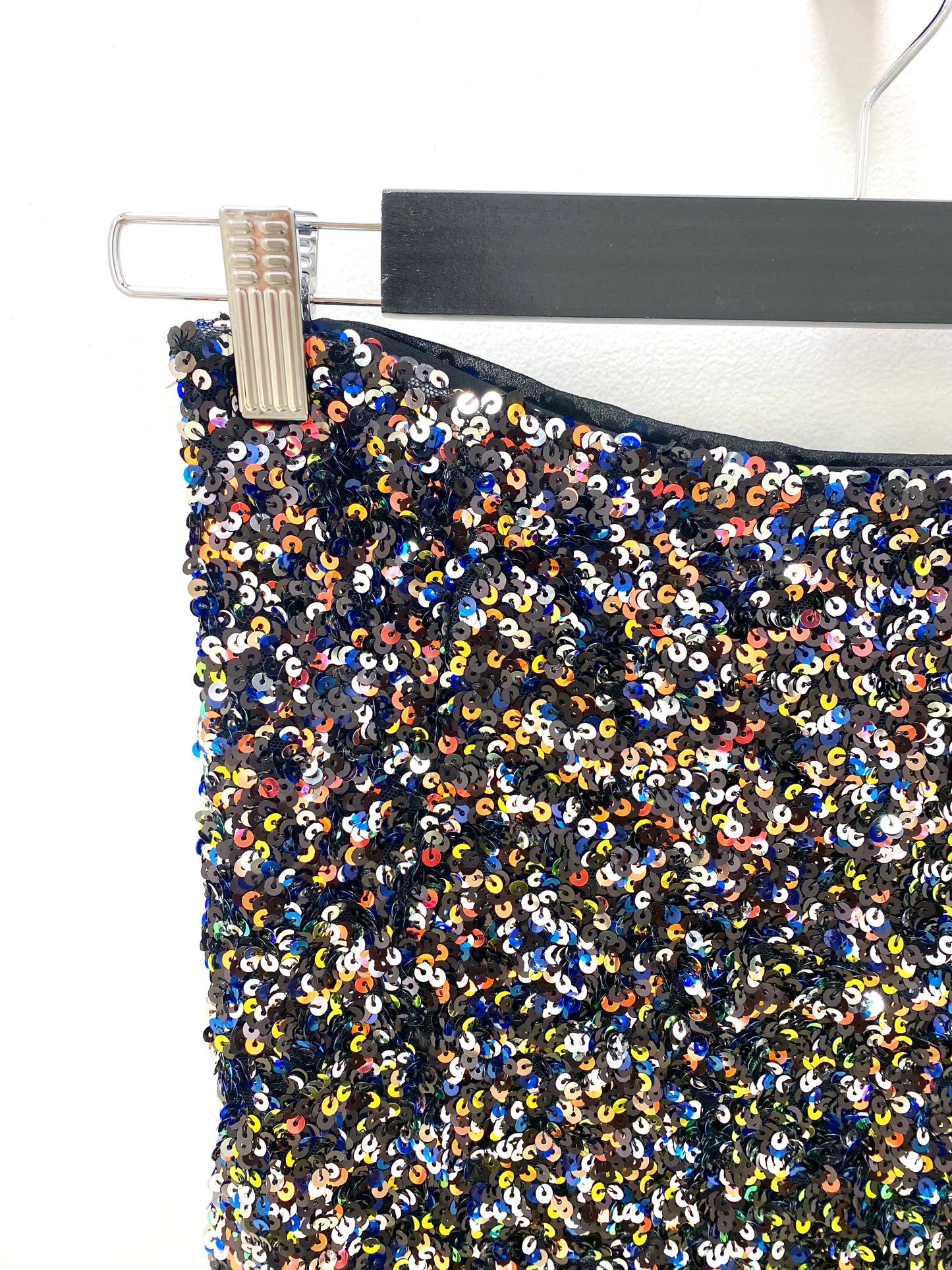 Midnight Sequins Midi Skirt