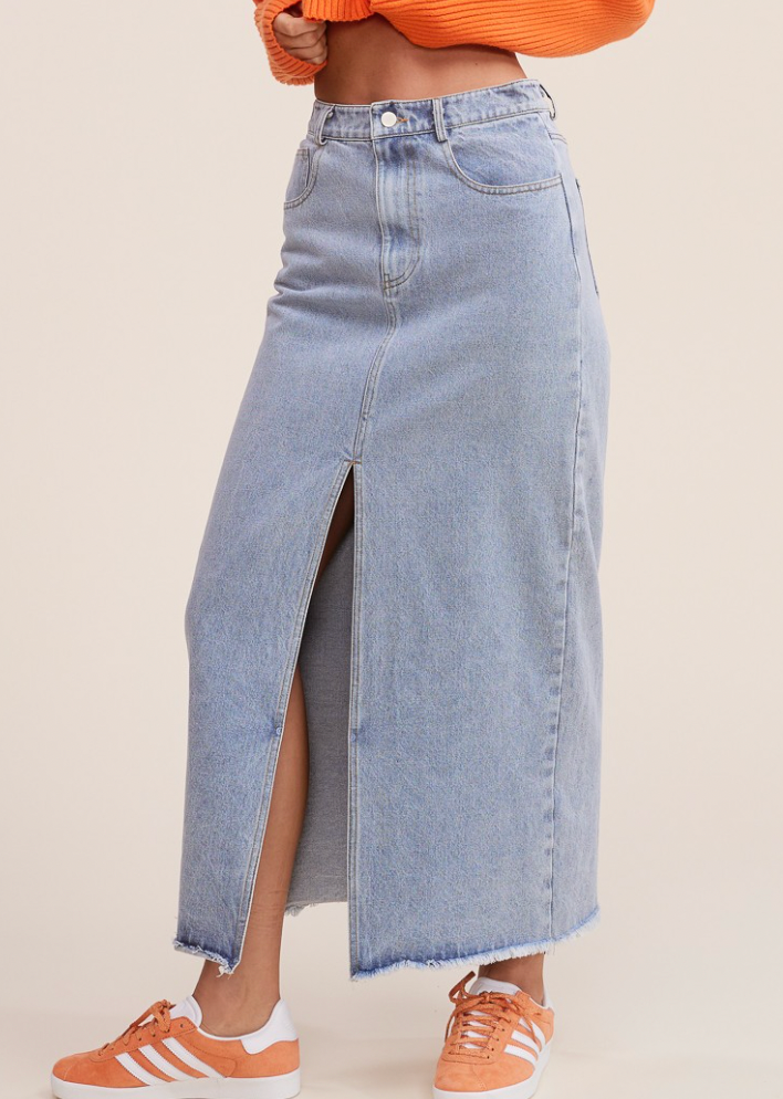 Denim Maxi Skirt