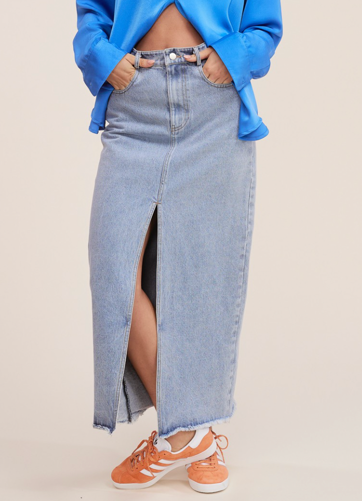 Denim Maxi Skirt