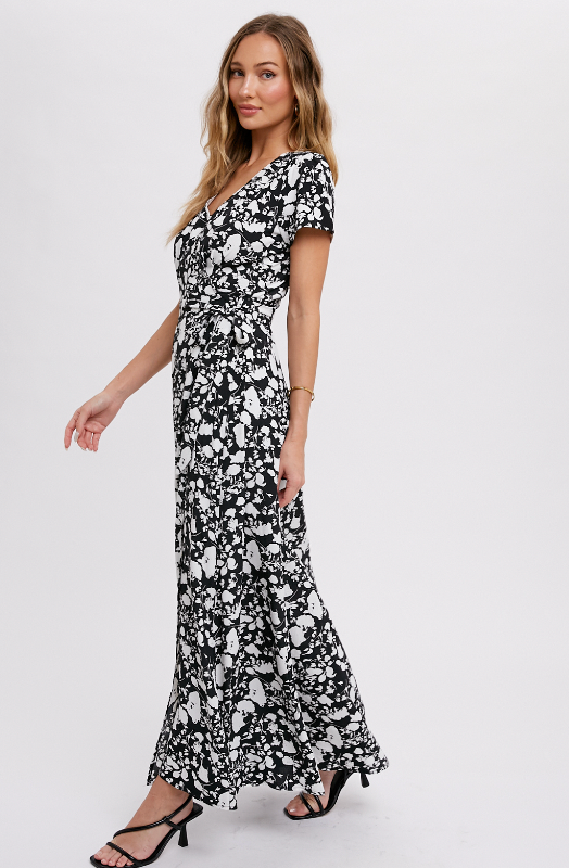 Women's maxi wrap dress