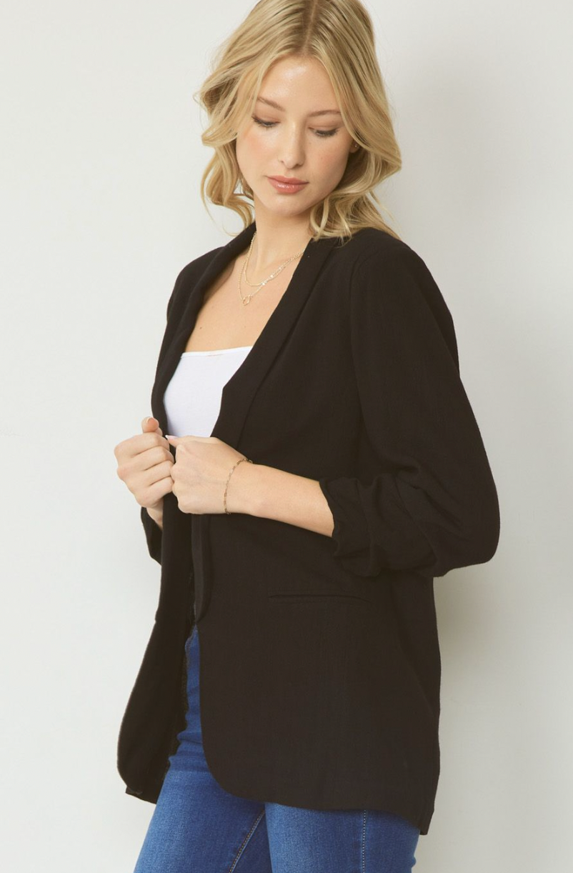 Women's linen blazer