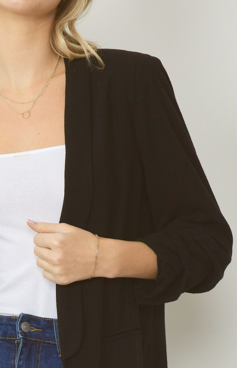 Women's black blazer