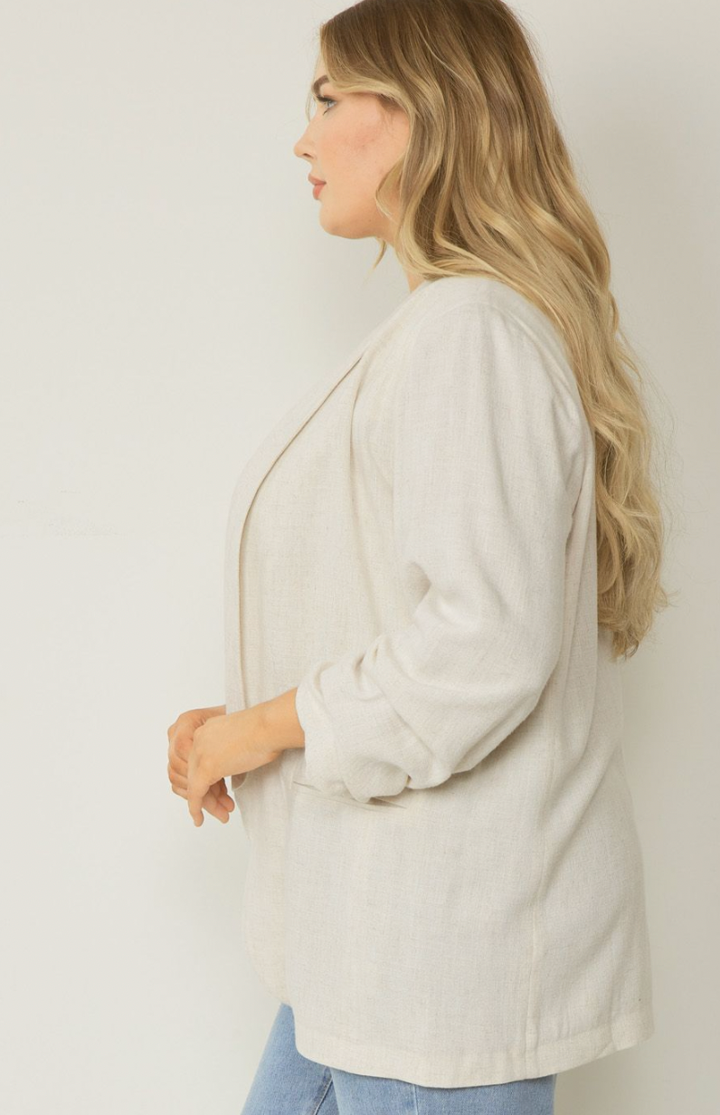Women's linen blazer