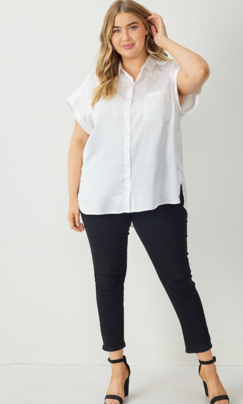 Women's plus size button down