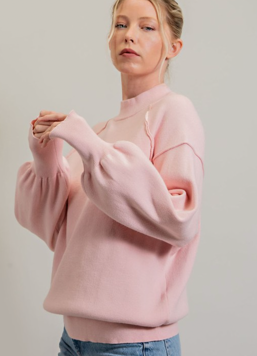 Luxe long sleeve sweater
