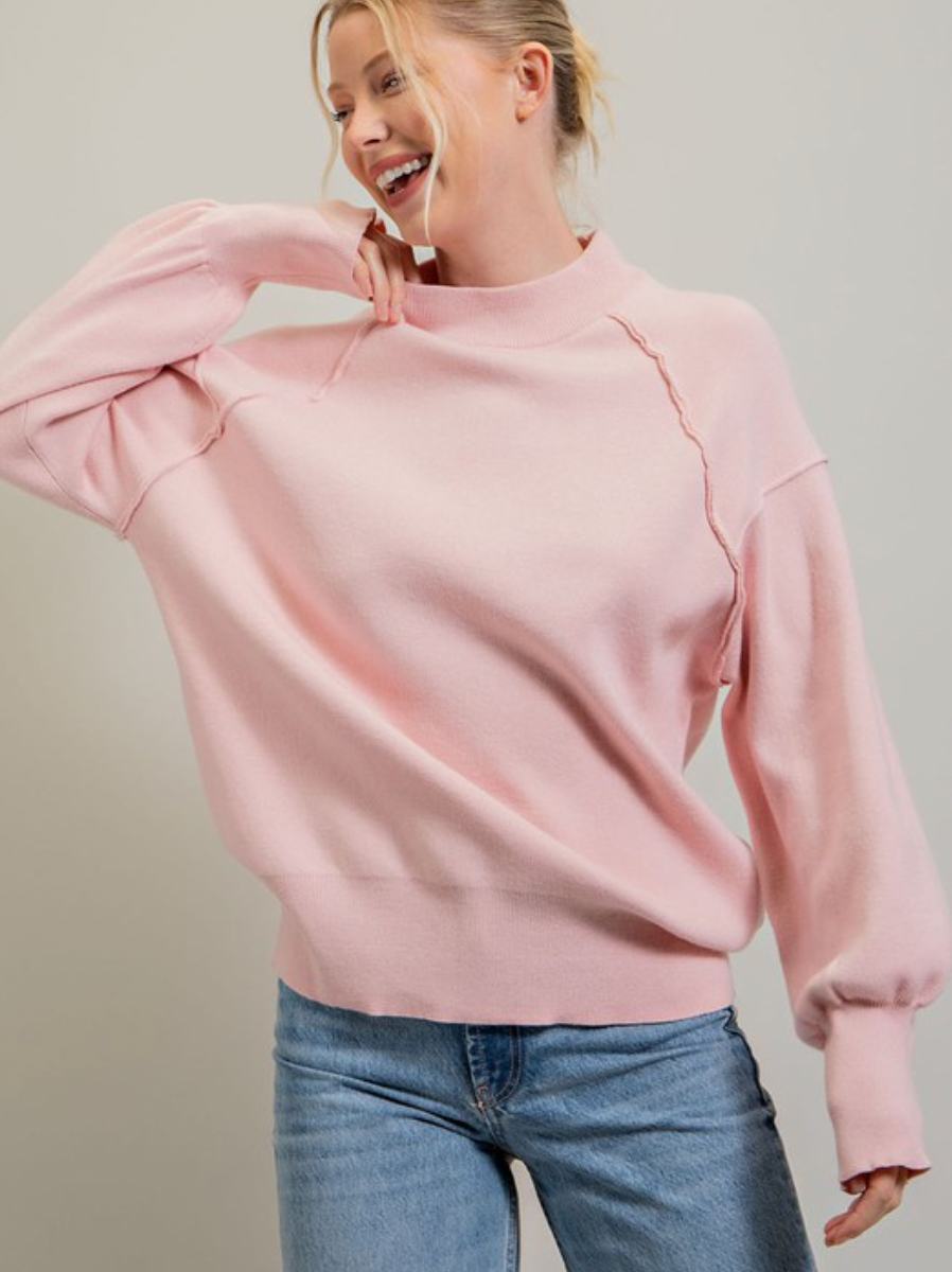 Luxe long sleeve sweater