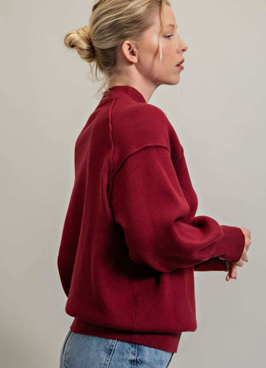 Luxe long sleeve sweater
