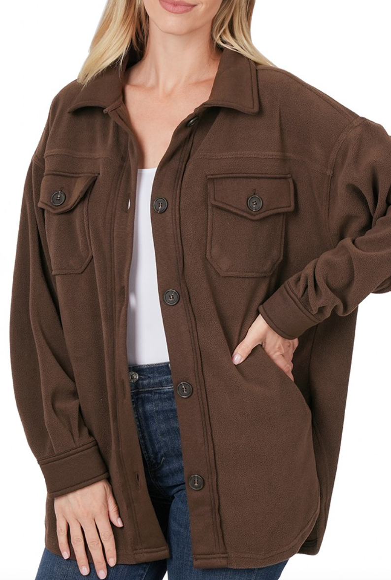 Plus size shacket