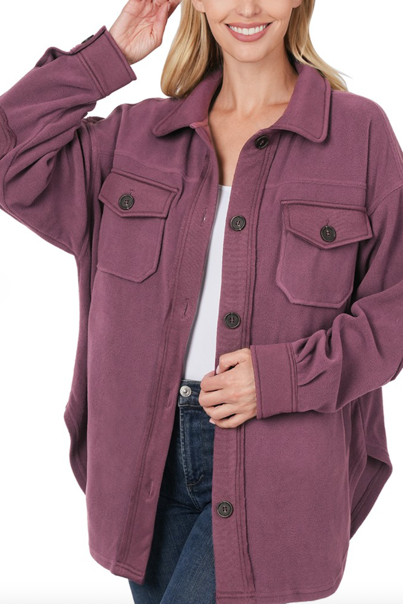 Plus size shacket