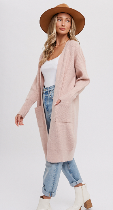 Duster cardigan with pockets