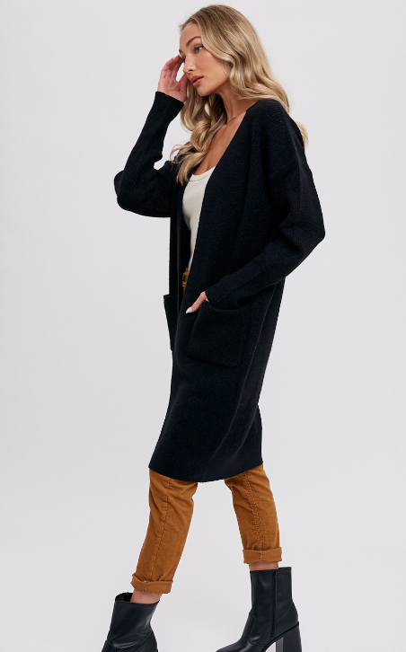 Duster cardigan with pockets