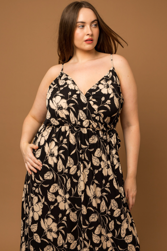 Floral plus sized dress