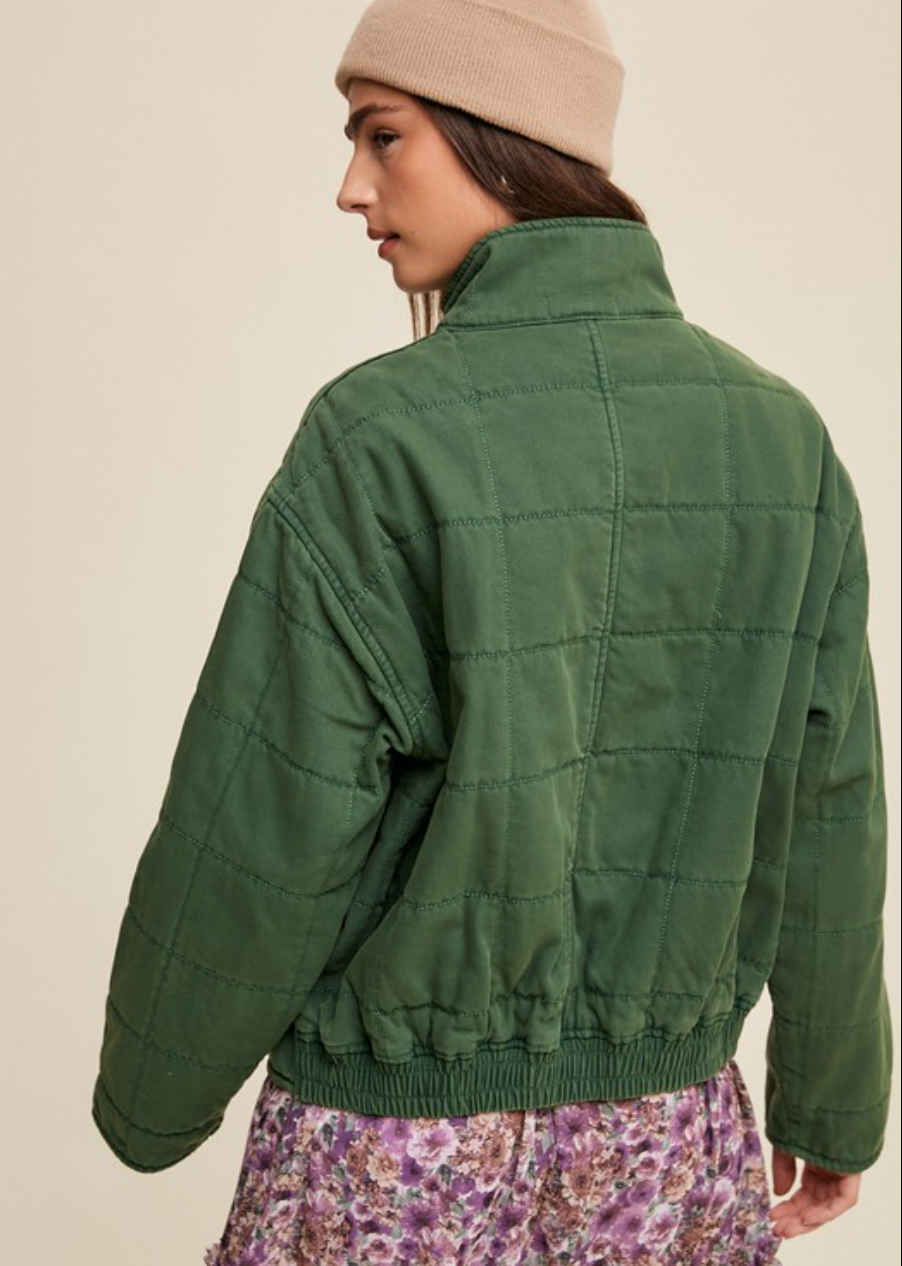 The Wilfred Quilted Denim Jacket (2 Colours)
