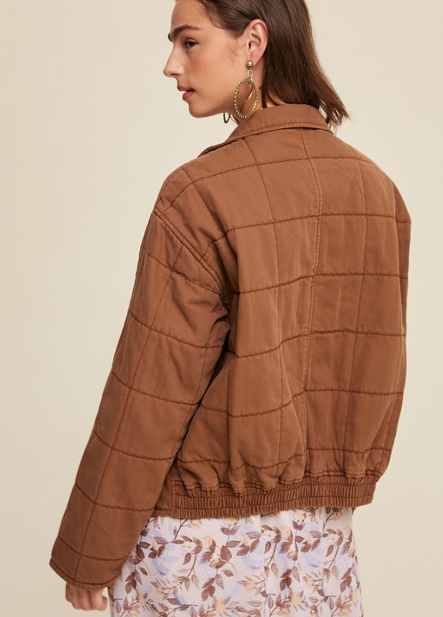 The Wilfred Quilted Denim Jacket (2 Colours)
