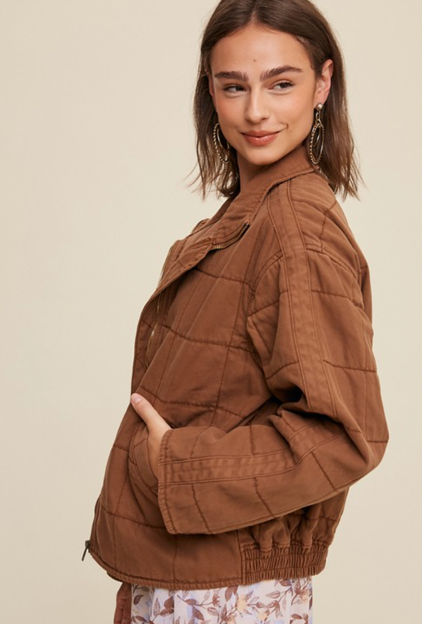 The Wilfred Quilted Denim Jacket (2 Colours)