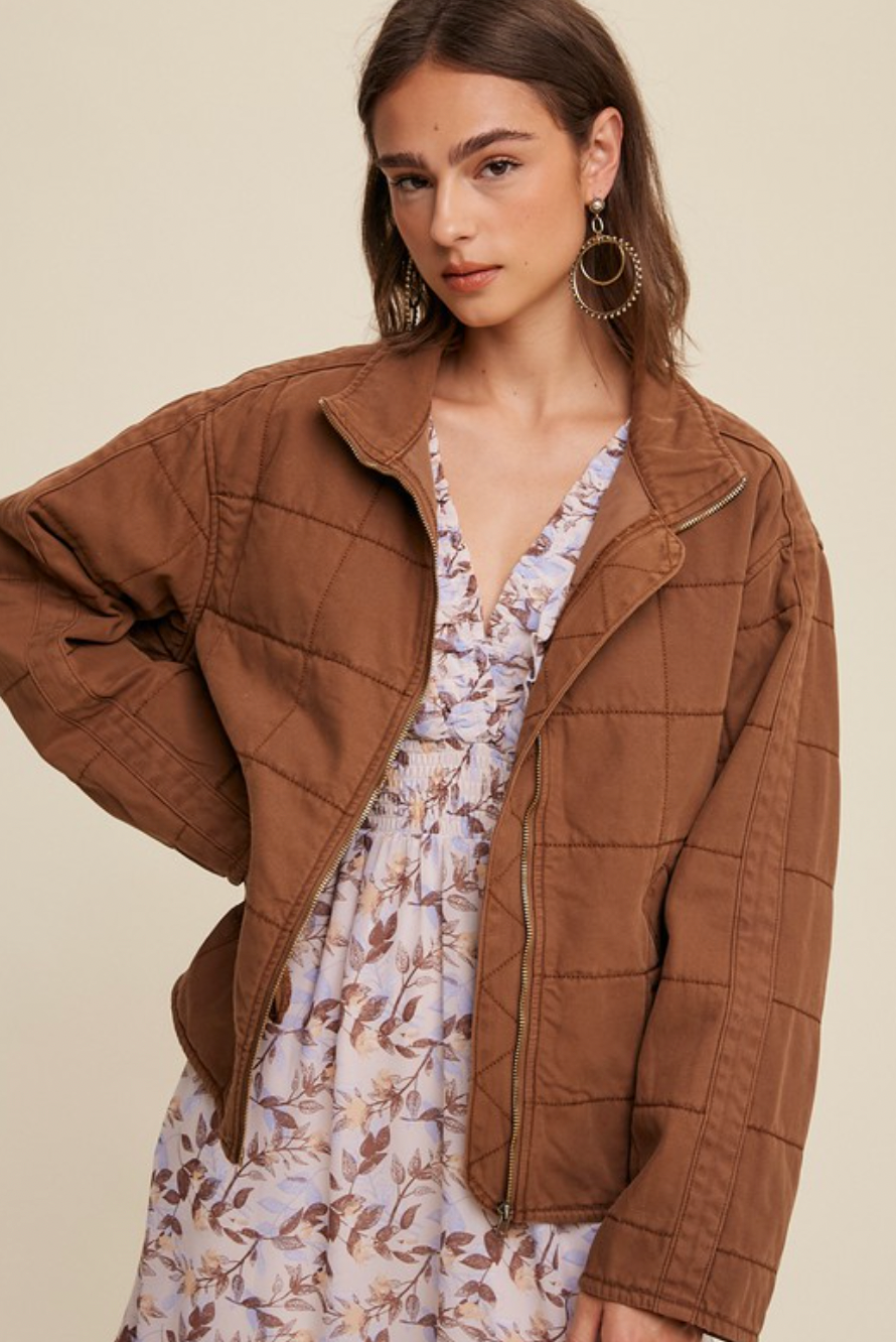 The Wilfred Quilted Denim Jacket (2 Colours)
