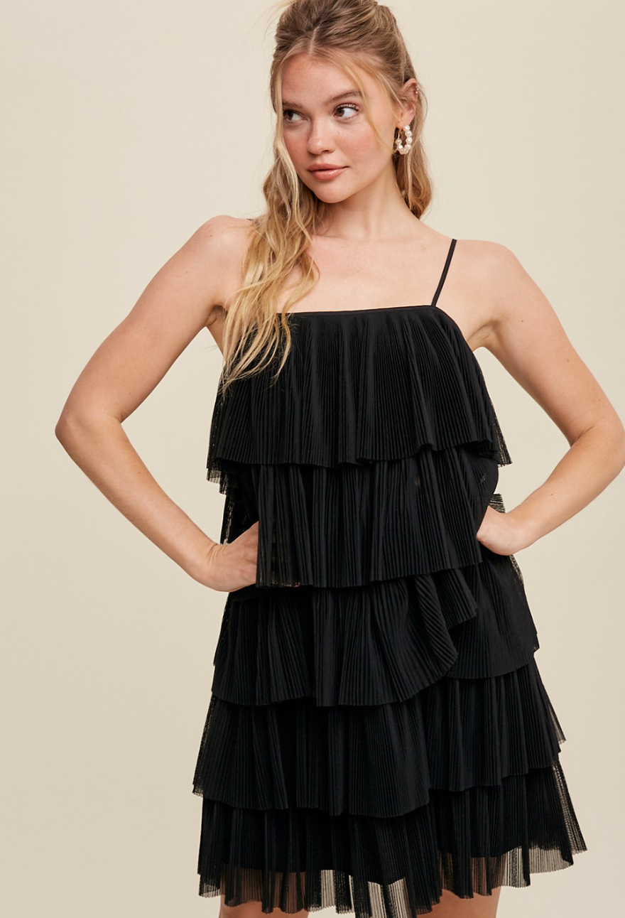 Mini black dress