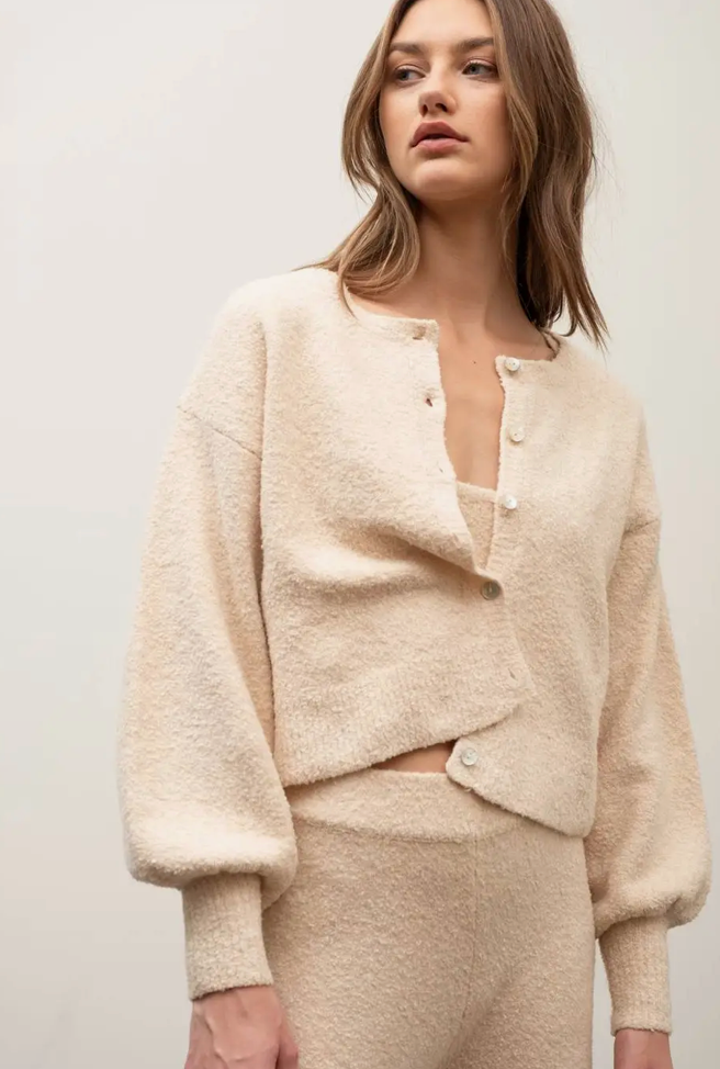 Women's ivory cardigan
