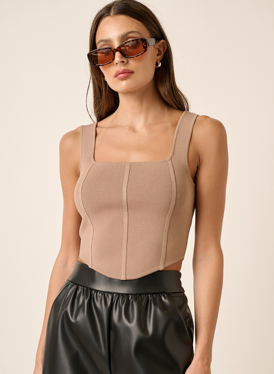 Knit Corset Tank (2 Colours)
