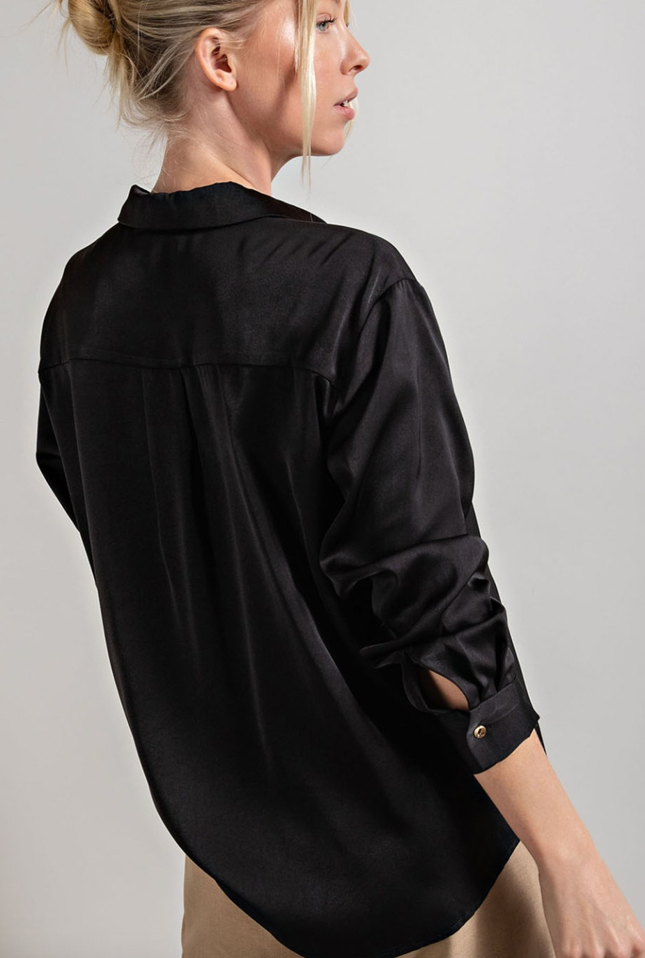 Button Down Collared Blouse (2 Colours)