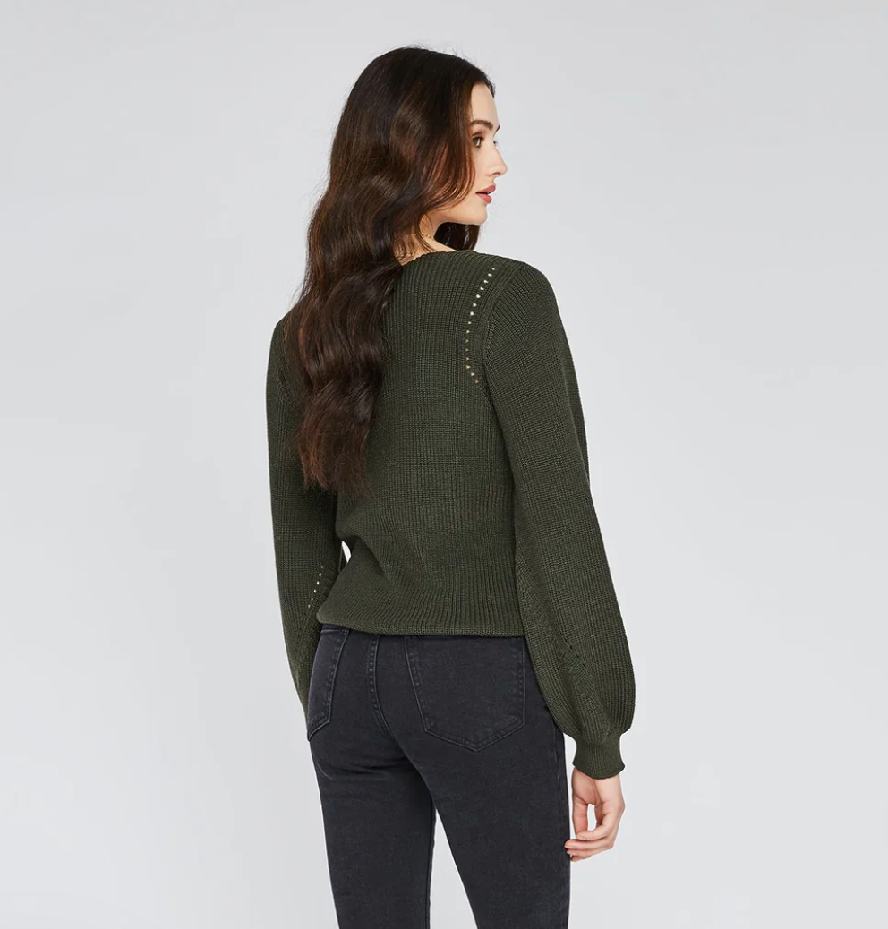 Women's green sweater