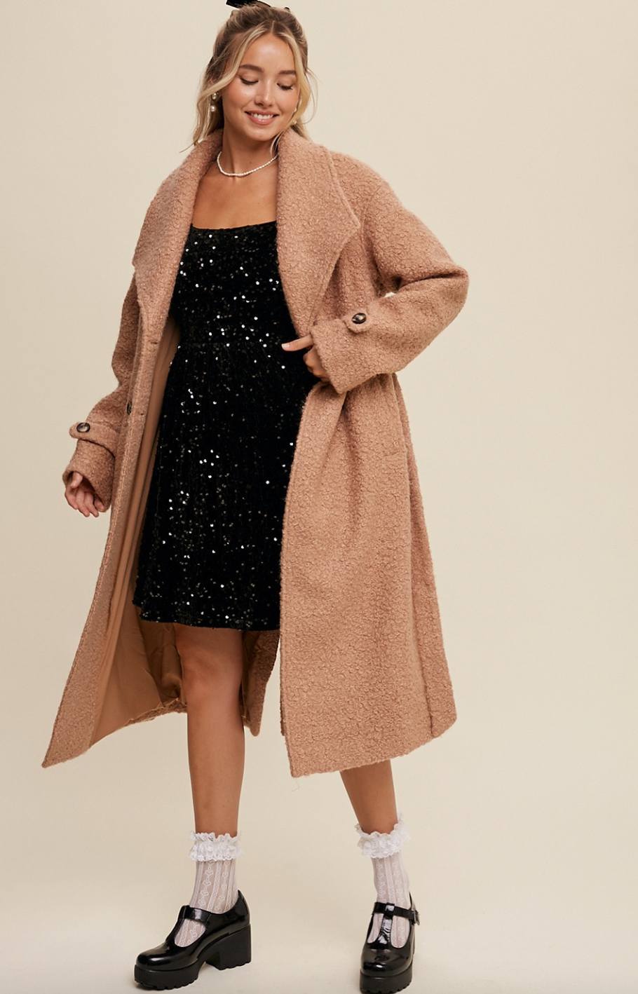 Women's collared coat