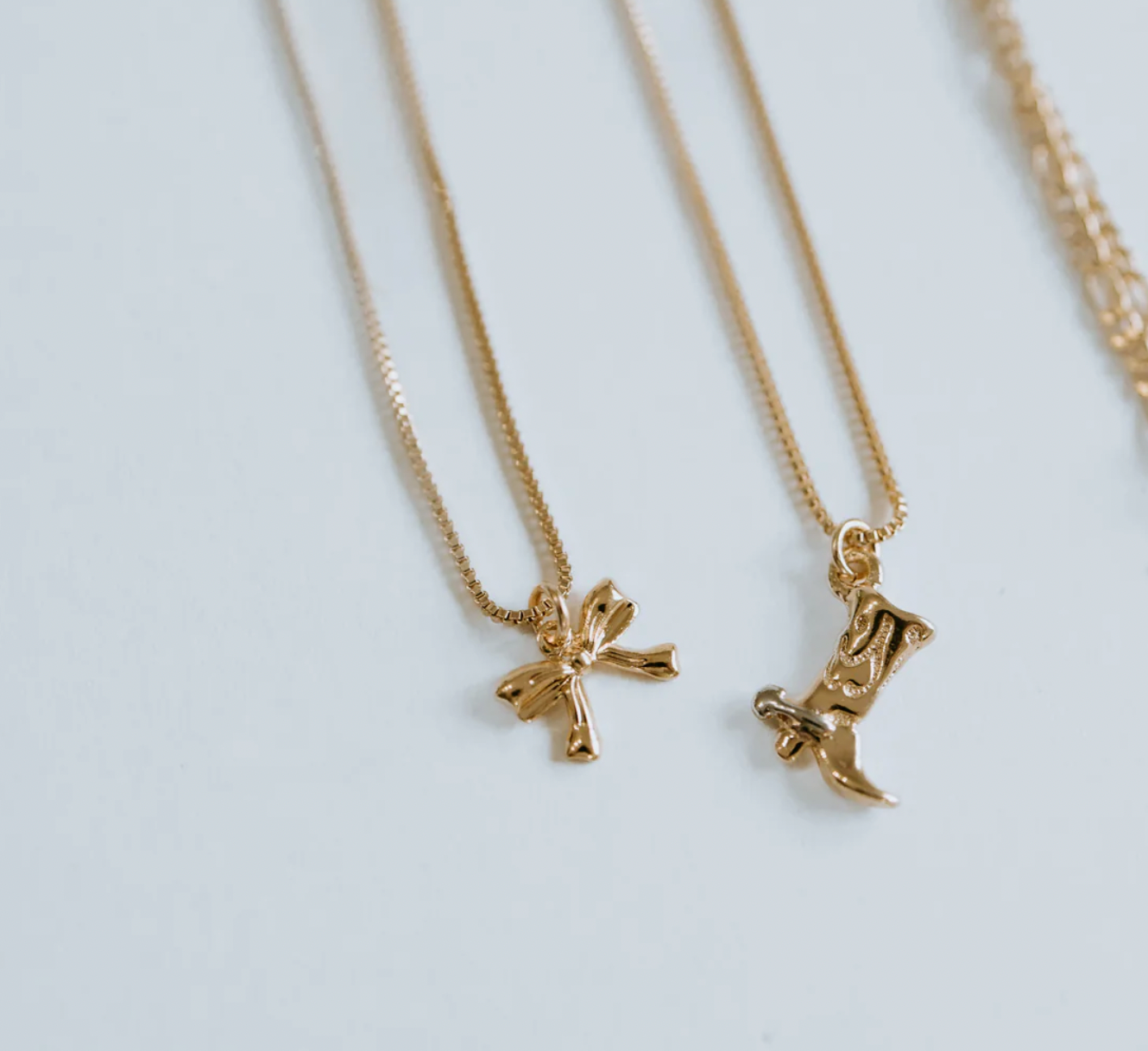 Cowboy boot necklace