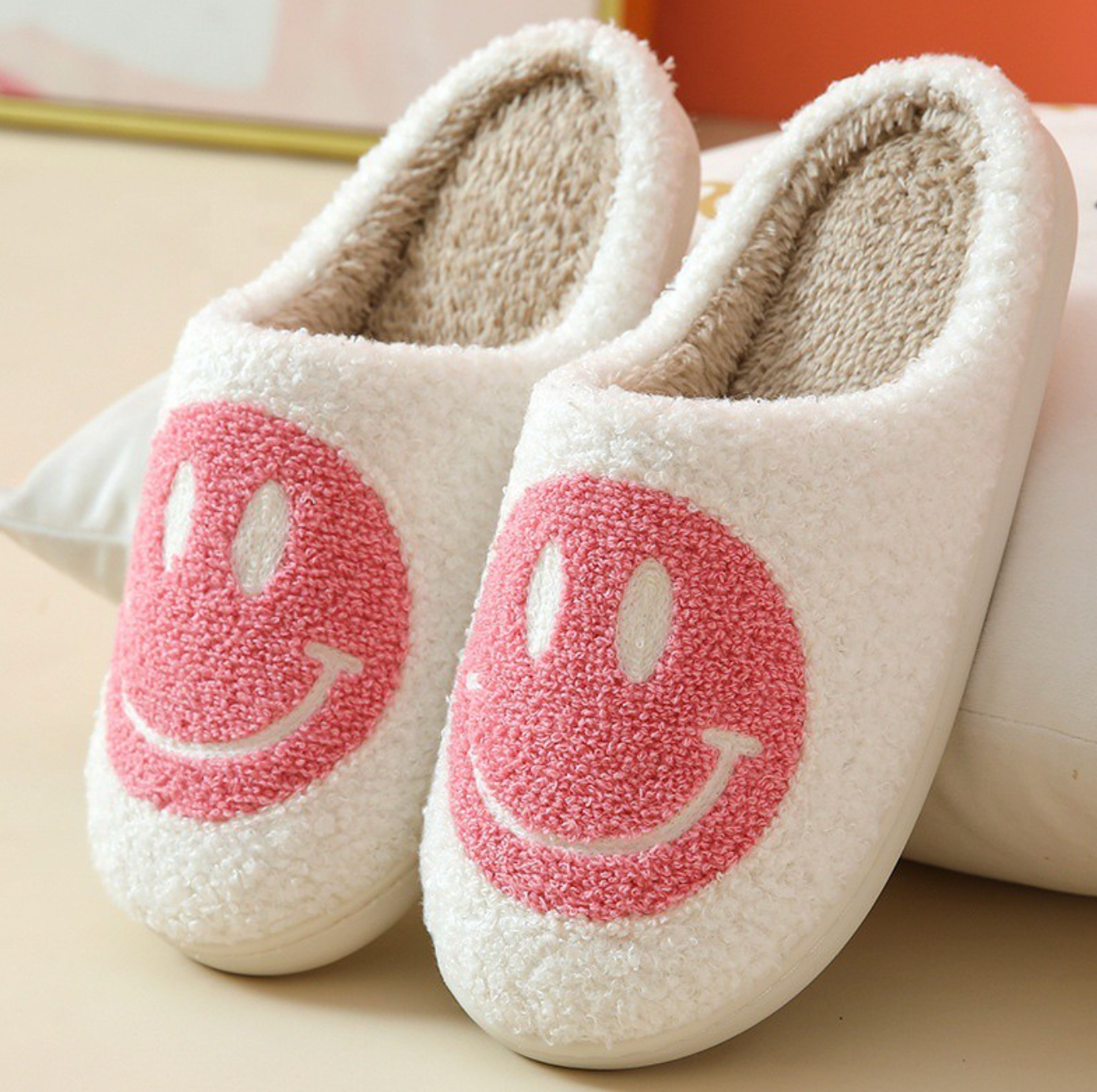 Smiley Face Slippers (Two Colours)