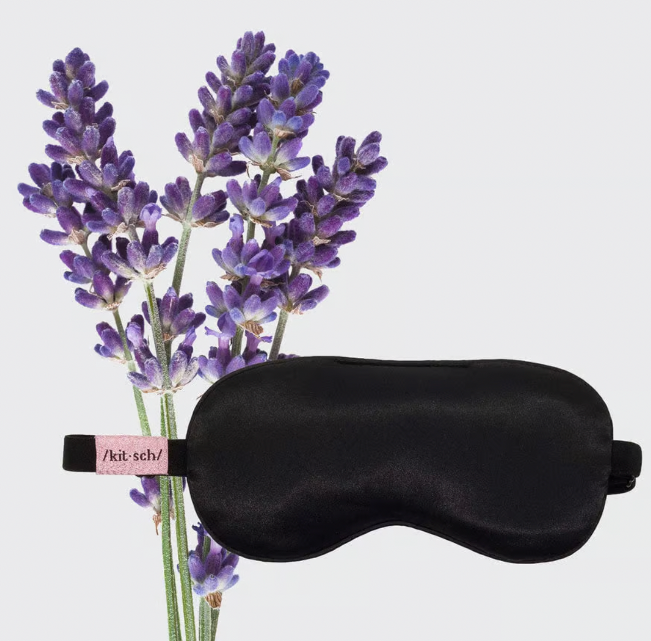 KITSCH Lavender Weighted Satin Eye Mask