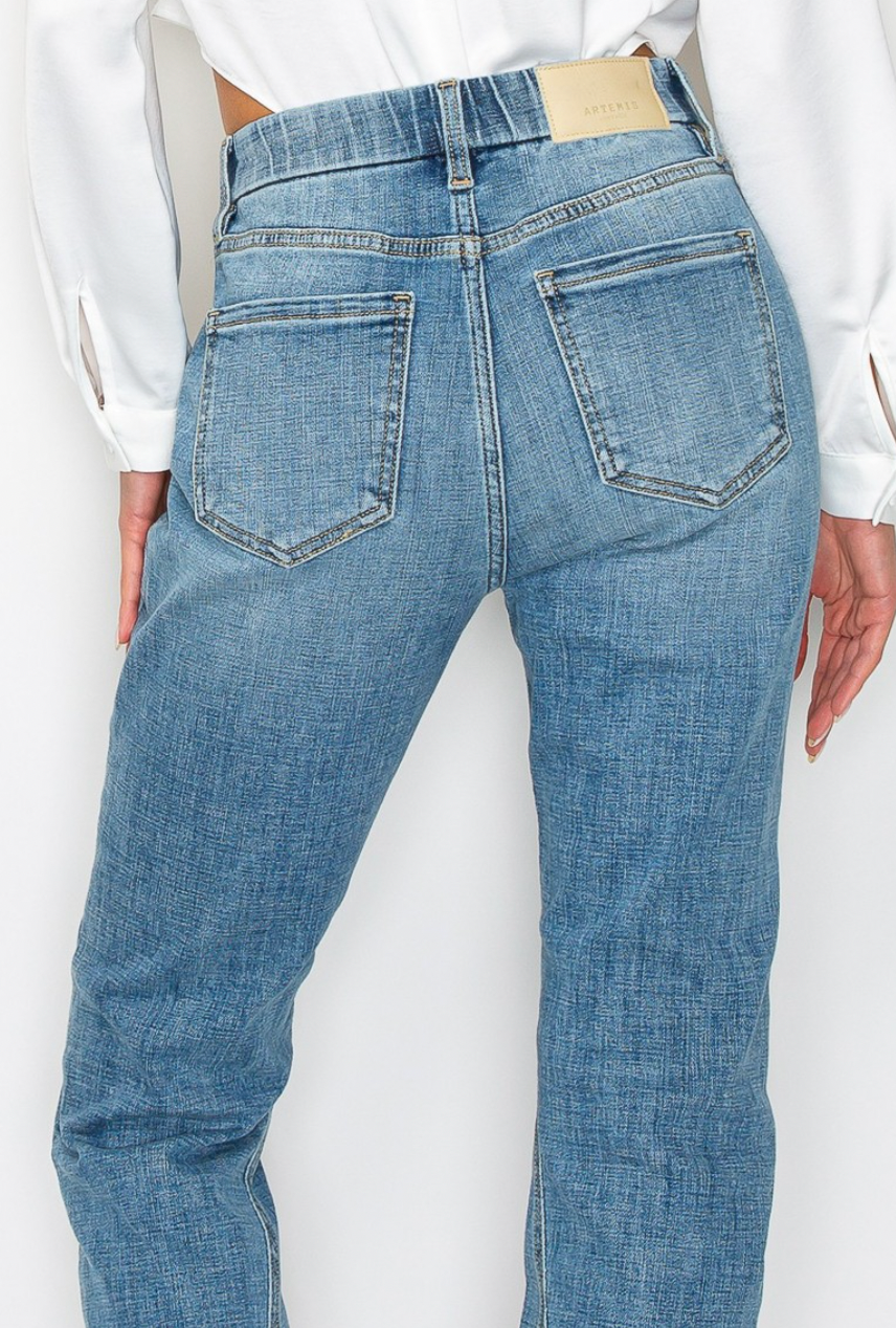 Stretchy Waistband Jeans