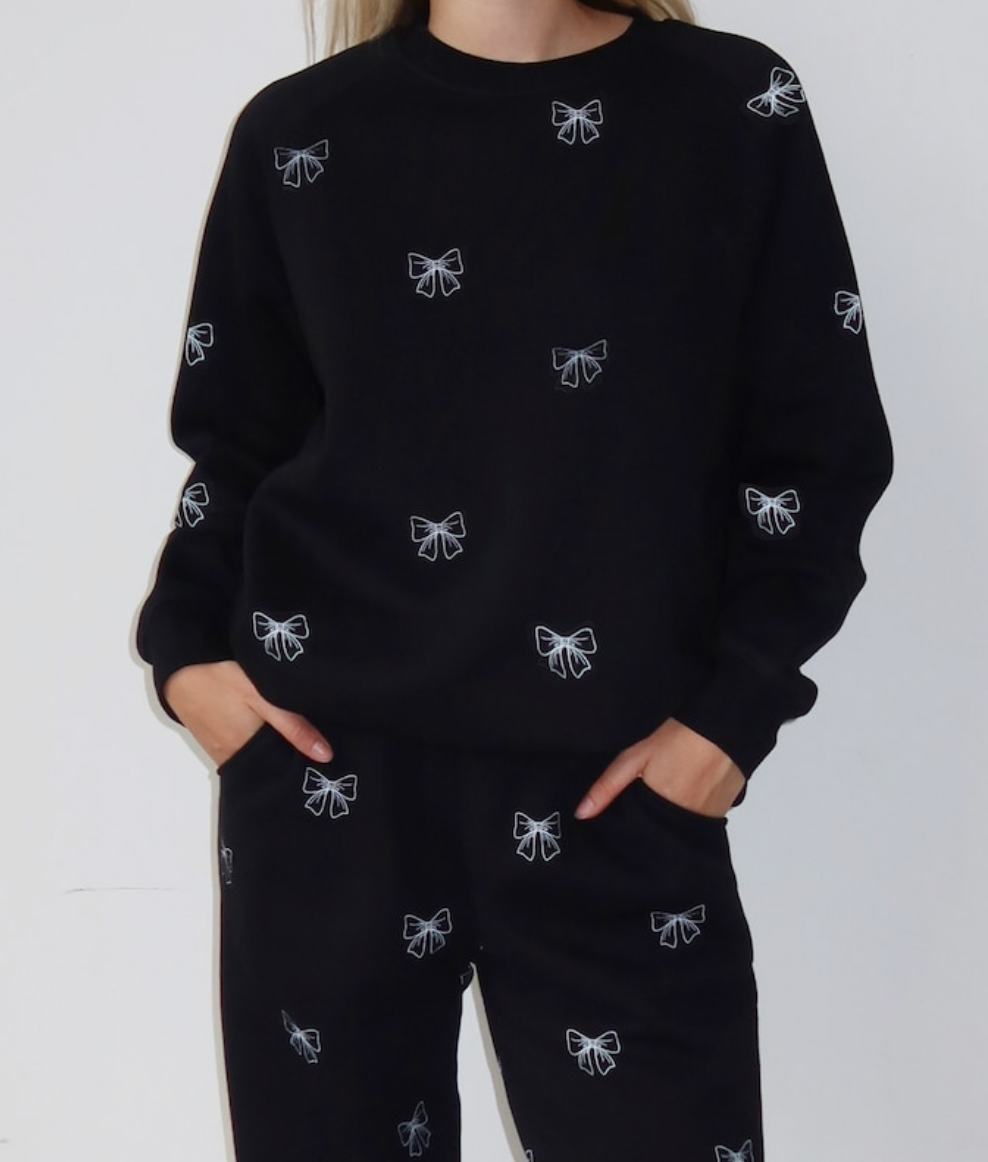 Bow joggers brunette the label steinbach