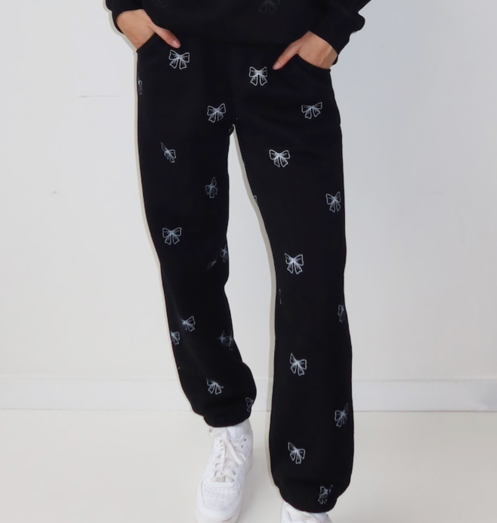 Bow jogger pants