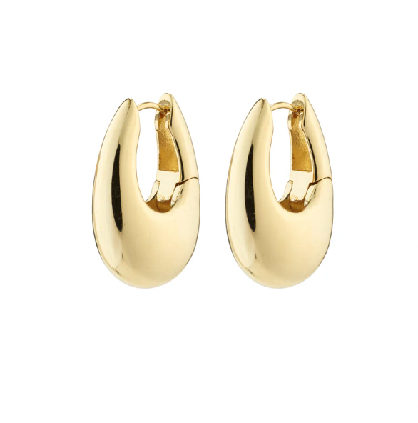 Autumn Chunky Retro Hoop Earrings