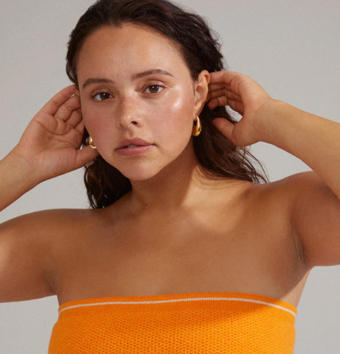 Autumn Chunky Retro Hoop Earrings