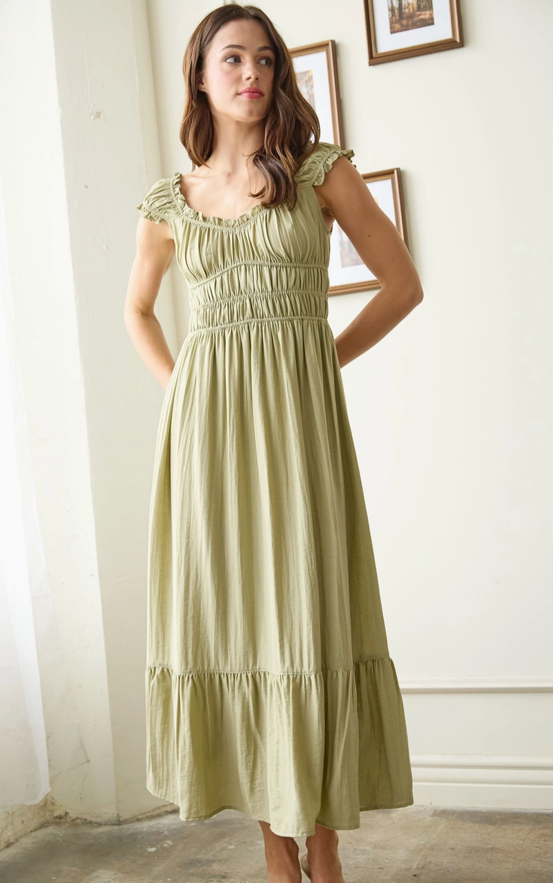 Juliet Short Sleeve Midi Dress