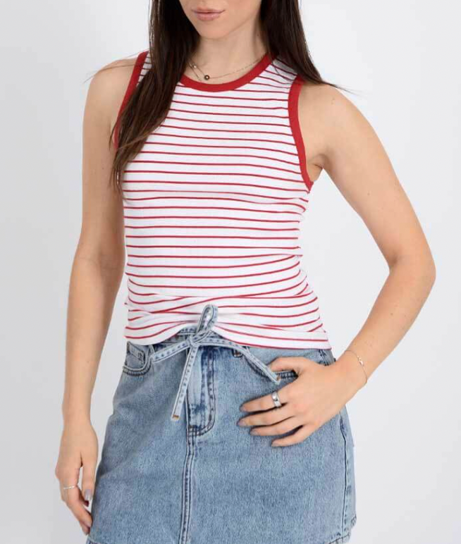 Maria Crew Neck Muscle Tank