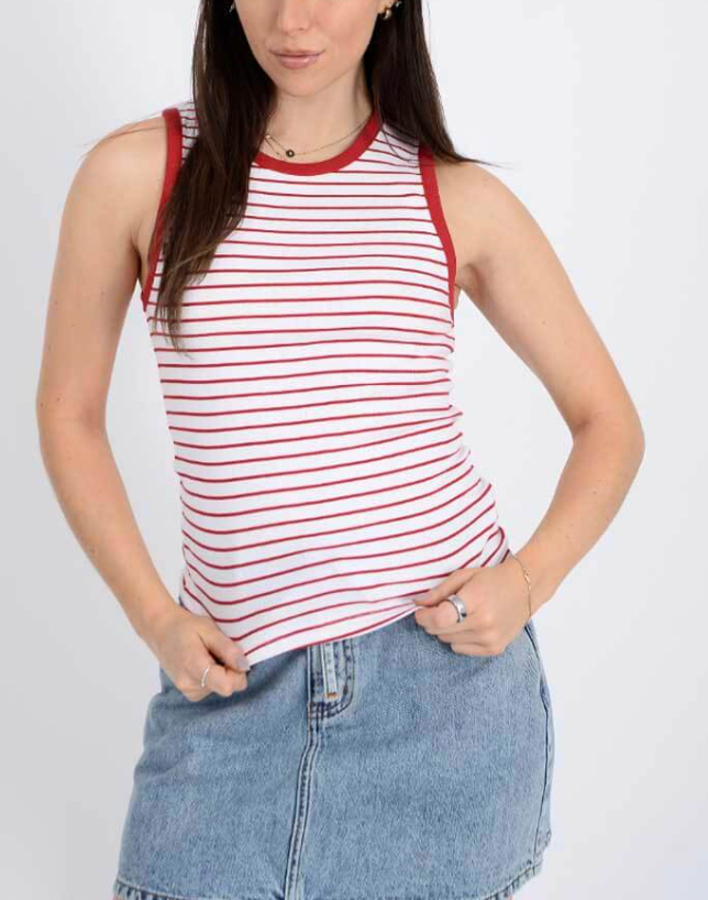 Maria Crew Neck Muscle Tank
