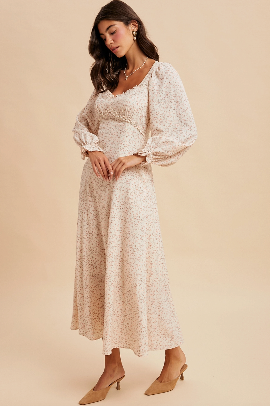 Sweetheart Floral Maxi Dress