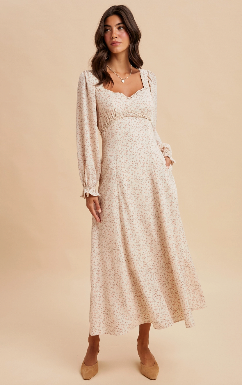 Sweetheart Floral Maxi Dress