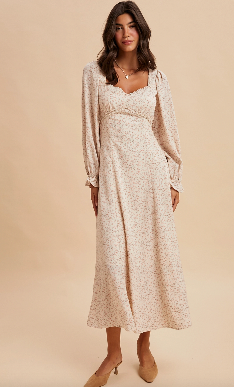 Sweetheart Floral Maxi Dress