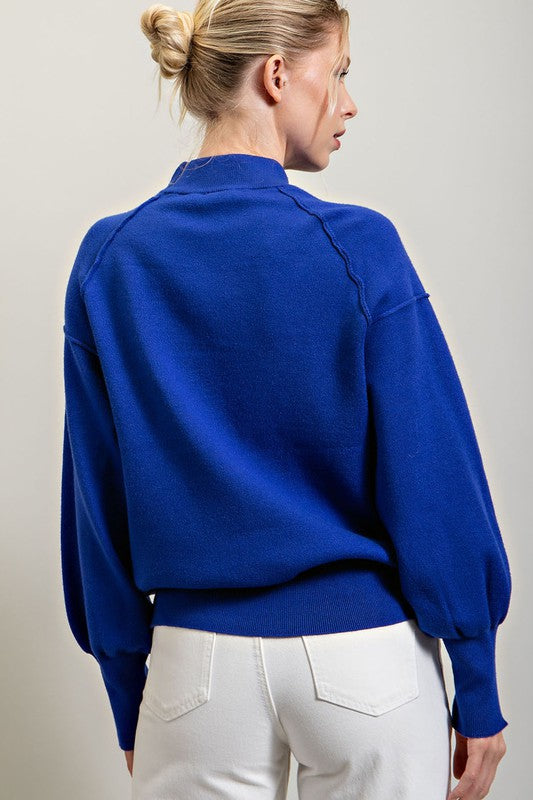 Women's blue sweater