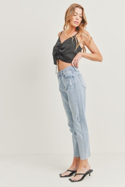Light wash jeans