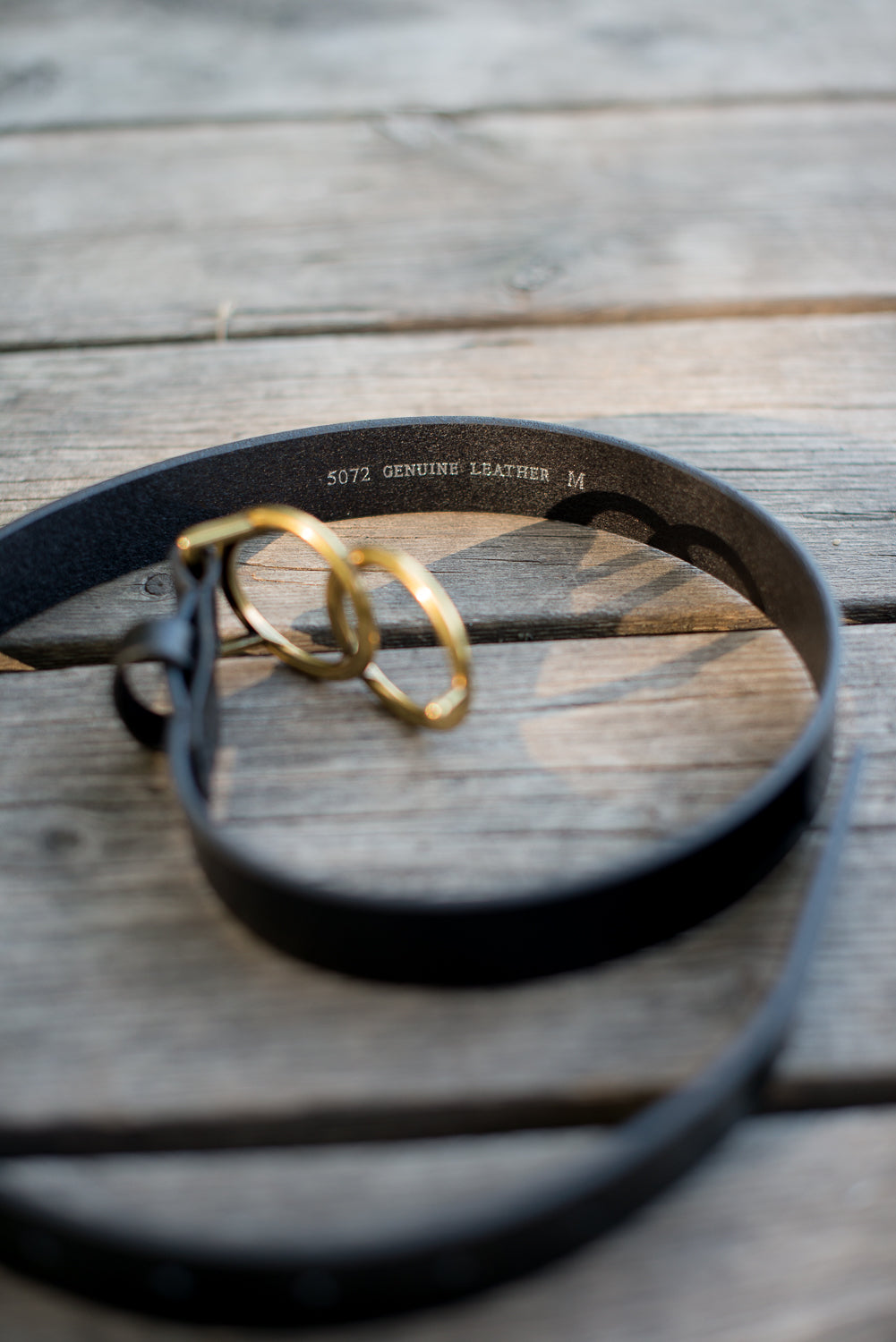Double Circle Leather Belt