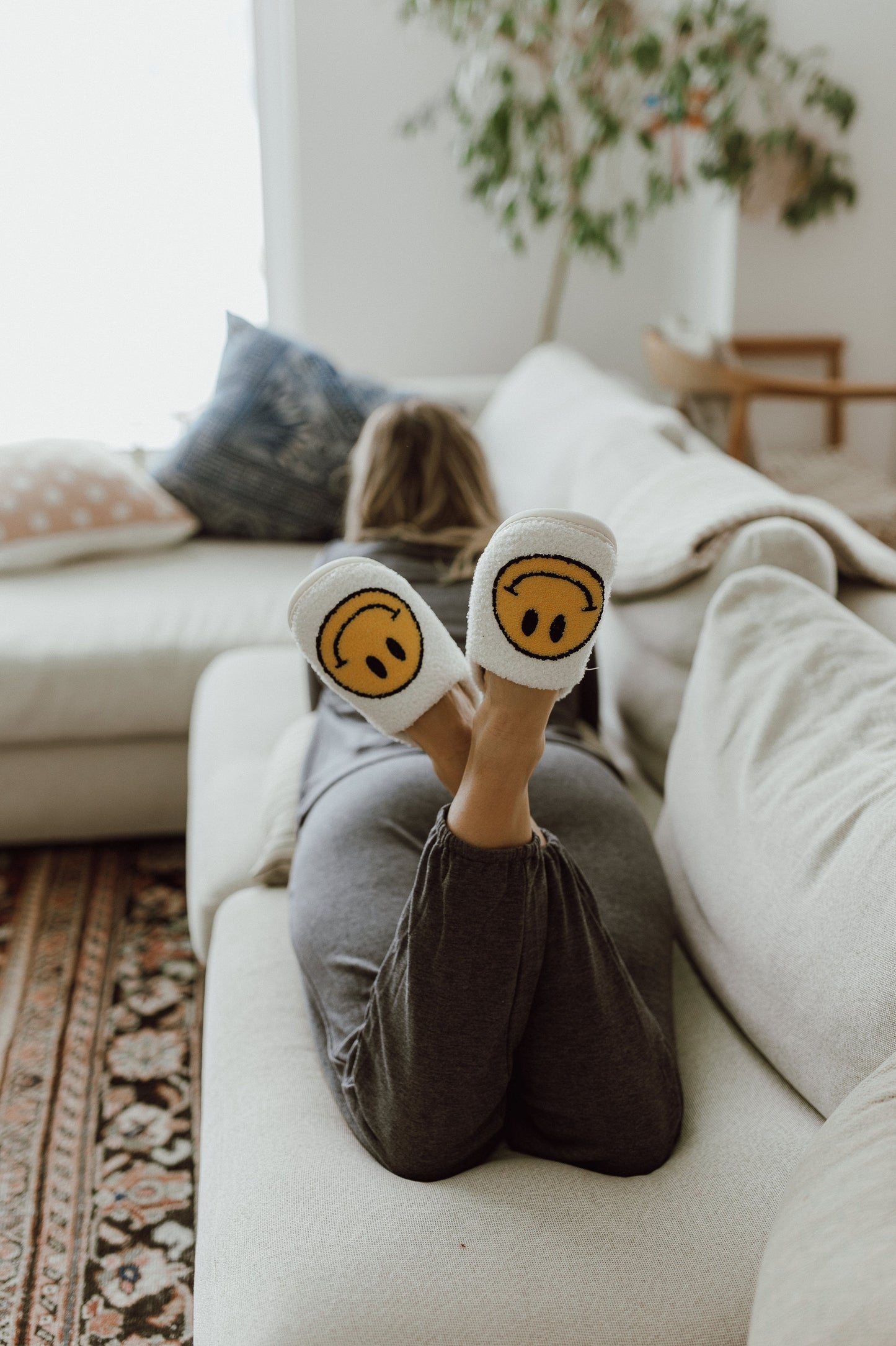 Smiley Face Slippers (Two Colours)