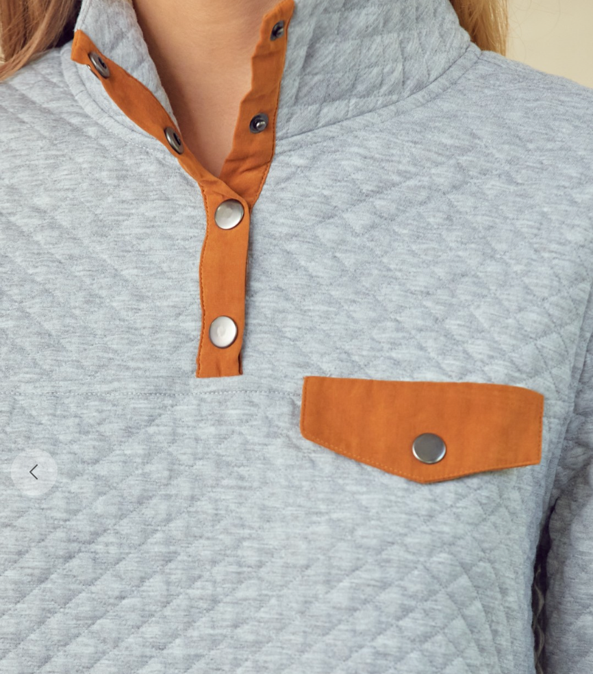 Quilted Pullover (NEW 3 Colours) on