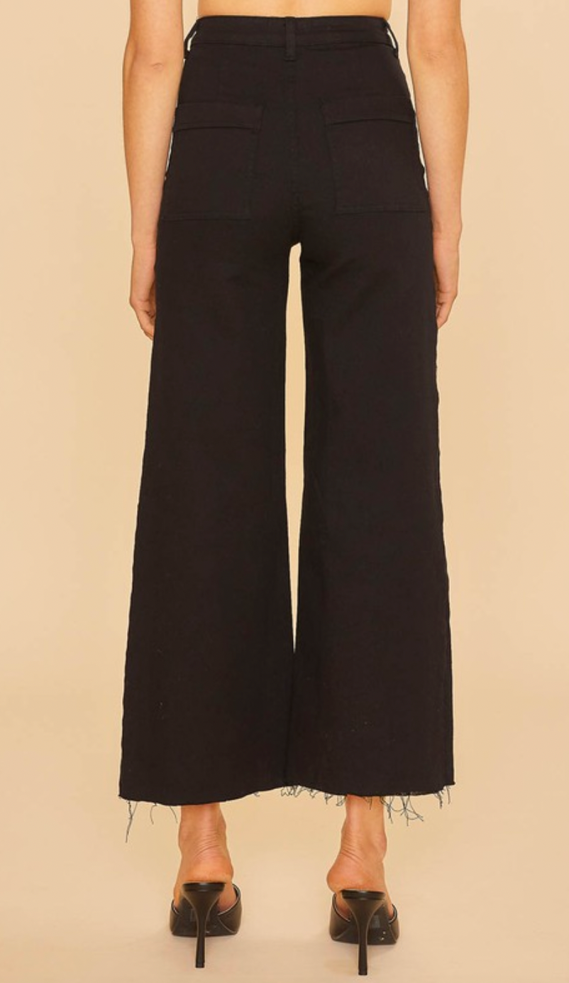 Stretch Wide Leg Denim